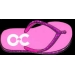 ORANGE COUNTY, CALIFORNIA PINK BEACH SANDAL PIN